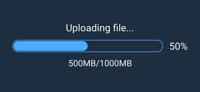 Do: Use a Determinate Progress Bar to indicate to users how much of an operation has been completed.