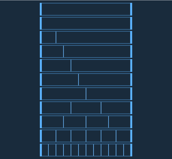 Sample grid 10px gutter.